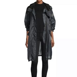 Burberry Women's Cardingmill Hooded Parka Air-Force Blue